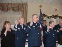 Division Staff Officers Being Sworn In